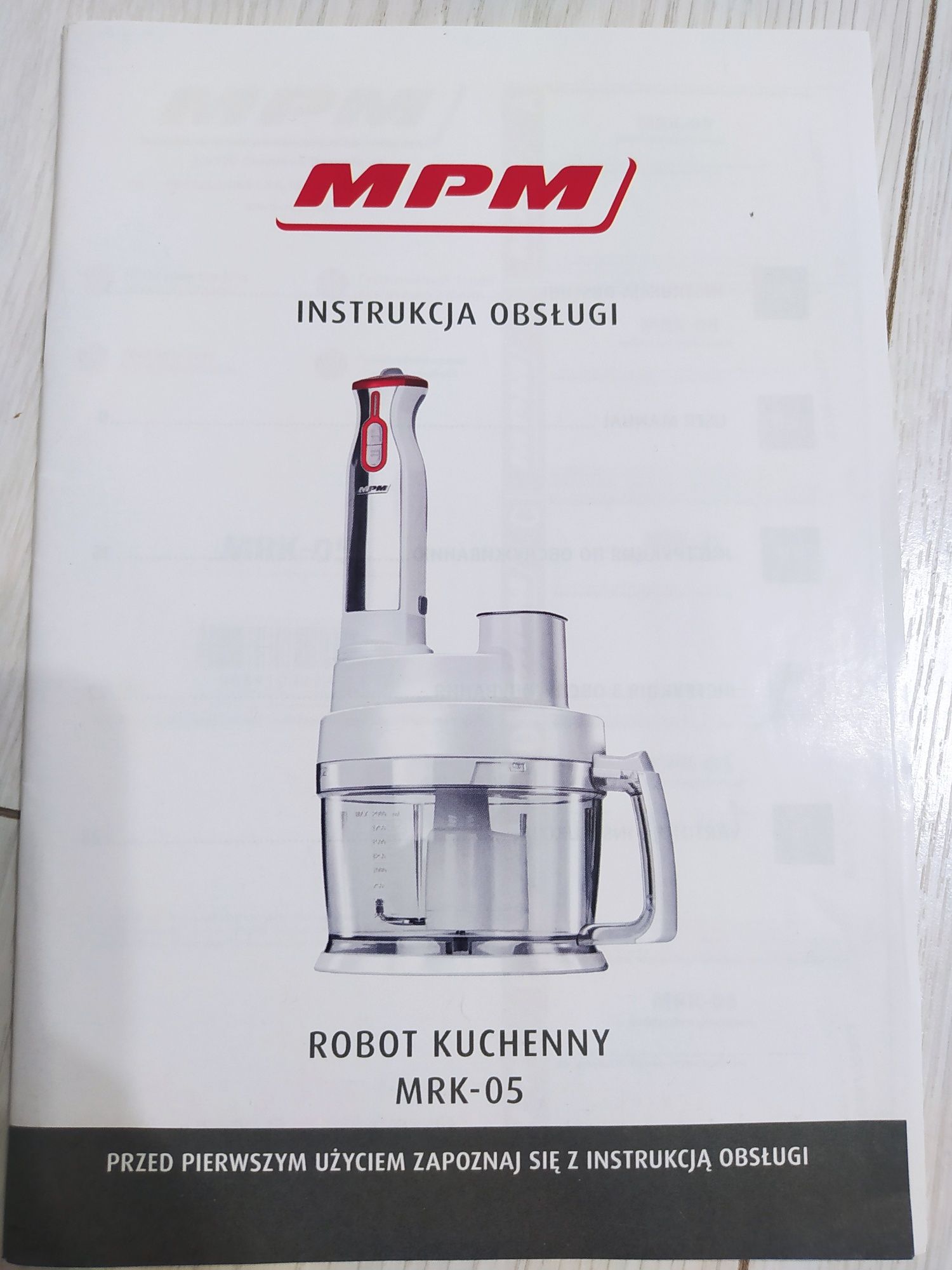Części do robota kuchennego MPM MRK-05