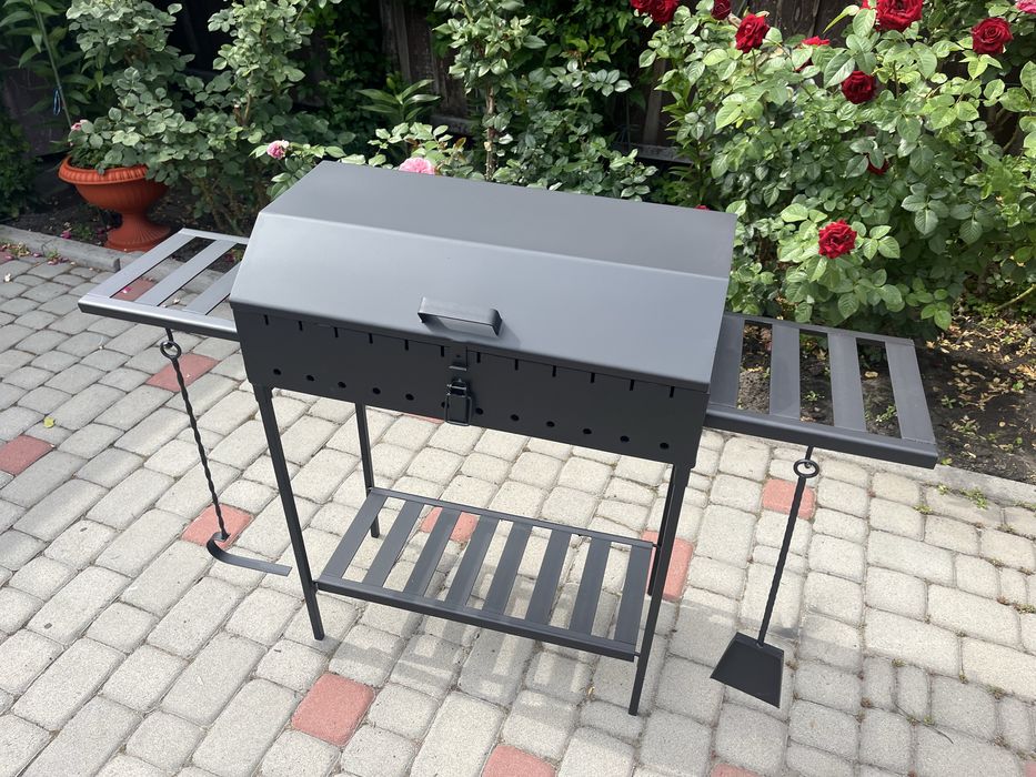 Мангал великий на 12 шампурів, 3 мм, 4 мм, 5 мм