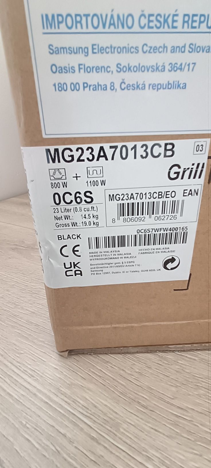 Kuchenka mikrofalowa Samsung MG23A7013CB Grill do zabudowy nowa gwar