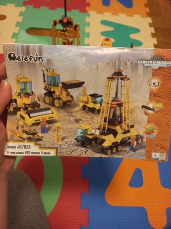 Klocki maszyny budowlane, dla chłopca jak LEGO