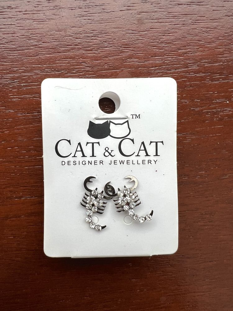 Cat&Cat Designer Jewellery Kolczyki Srebrne Skorpiony