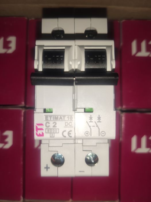 Автоматичний вимикач ETIMAT 10-DC 2p C2 6kA 2138708