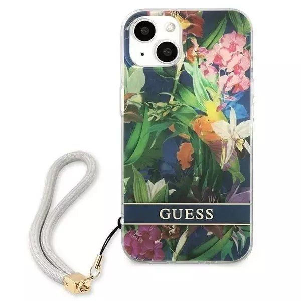 Guess GUHCP13SHFLSB iPhone 13 mini 5,4 "bleu / bleu étui rigide