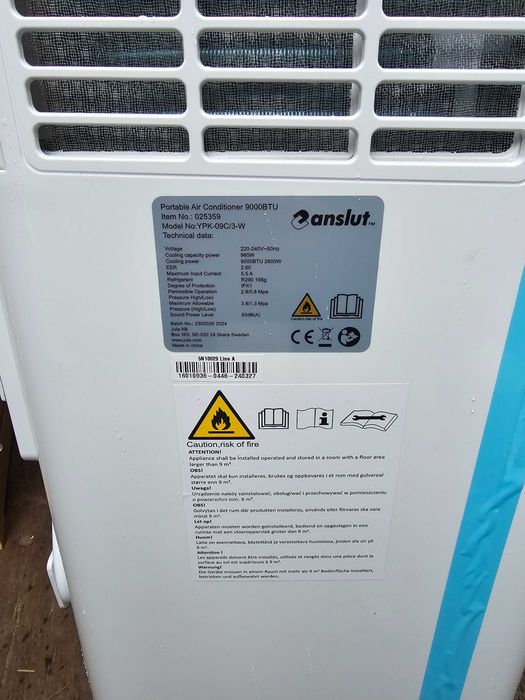 Klimatyzator ANSLUT 2600 W 9000BTU 70 cm