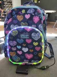 CoolPack plecak szkolny LED, świecący.NOWY