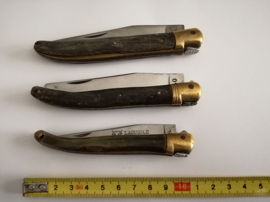 Canivetes Coleção - Lote de 2 "Laguiole" Cabo em Corno-Preço Conjunto