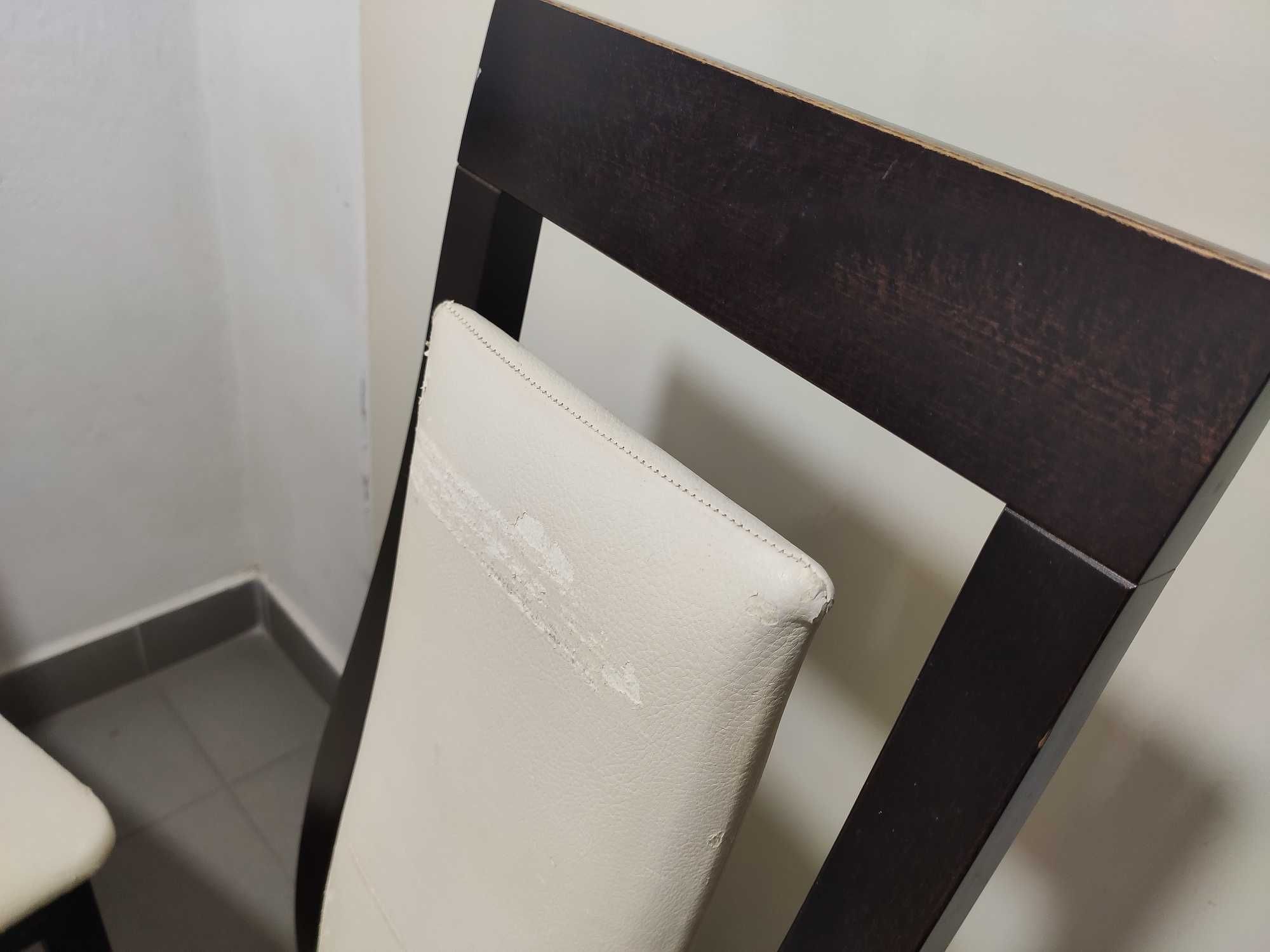 Krzesło do salonu wenge eleganckie