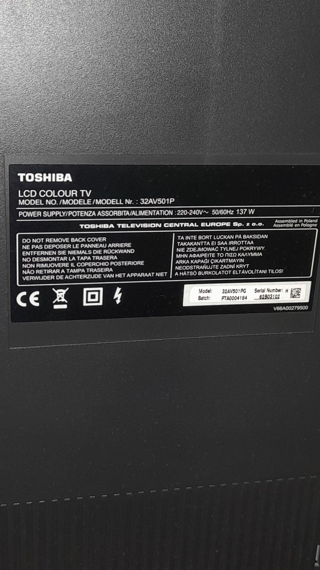 Toshiba LCD Colour TV