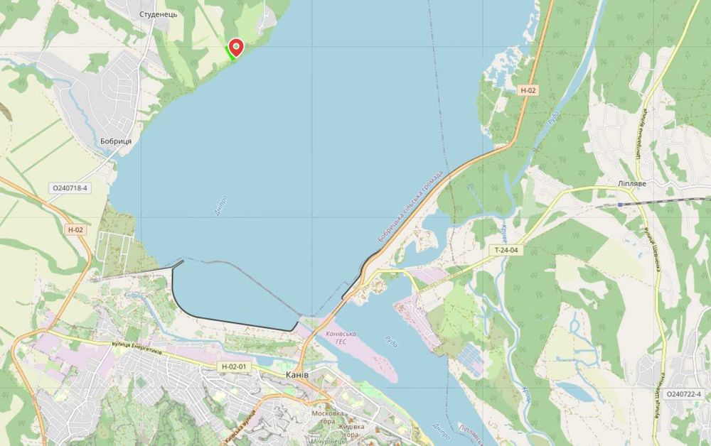 Земельна ділянка 9,25 га, Канівське водосховище (садівництво)