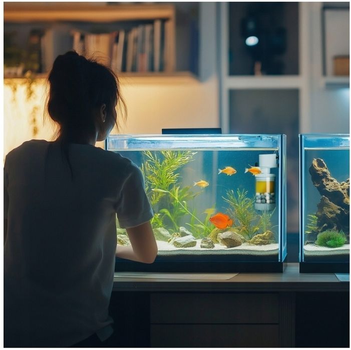 Nowy filtr wewnętrzny do akwarium NEOCLEAR  400l/h 20-40l