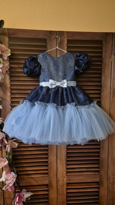 Сукня для дівчинки 98-104, блакитне плаття на свято, новий рік