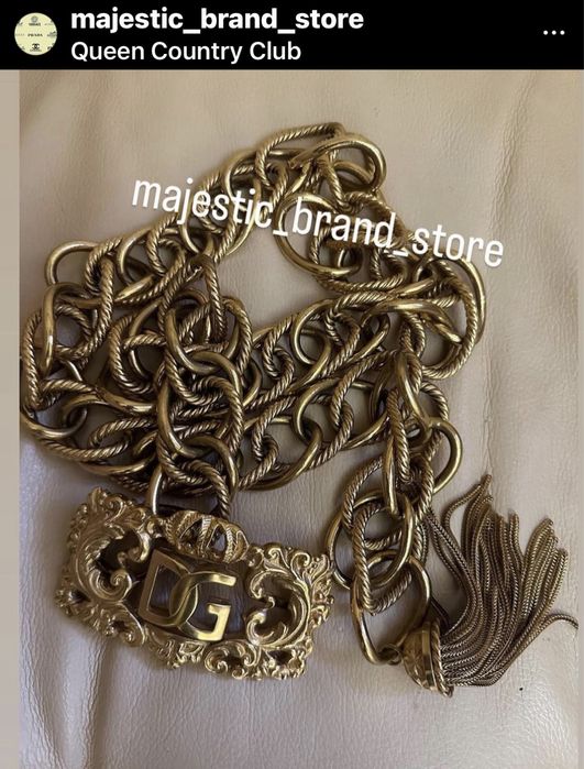 Пояс цепи Dolce & Gabbana ( DG) Оригинал .Италия .