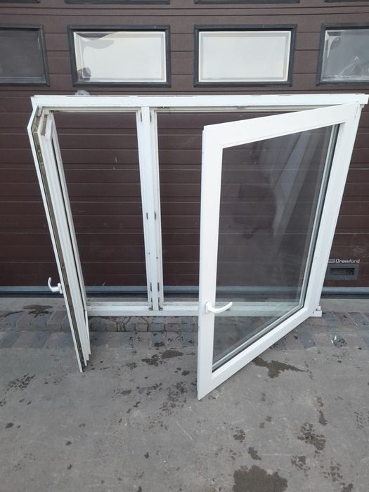Okna 183x153 okno pcv białe dwuskrzydłowe DOWÓZ CAŁY KRAJ
