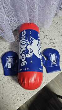 Worek bokserski i rękawice dla dzieci