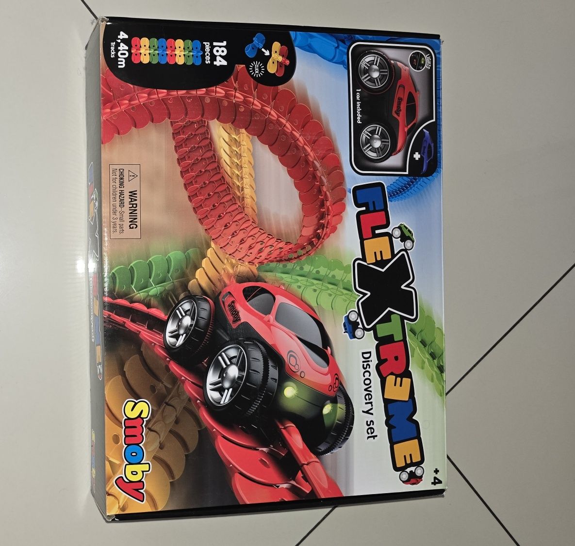 Smoby Flextreme Tor samochodowy + Autko ze światłem
