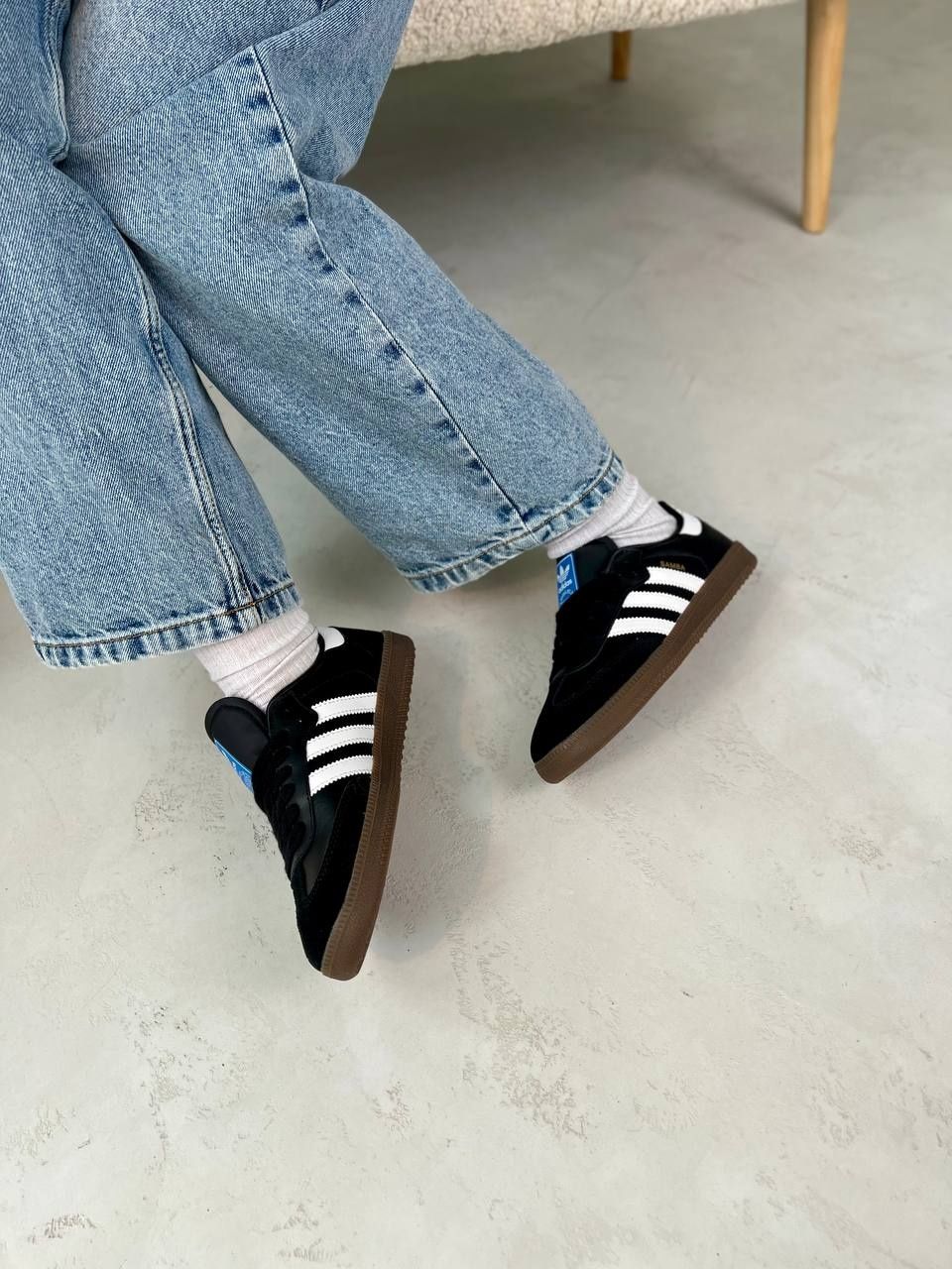 Чоловічі кросівки Adidas Samba Black р36-45