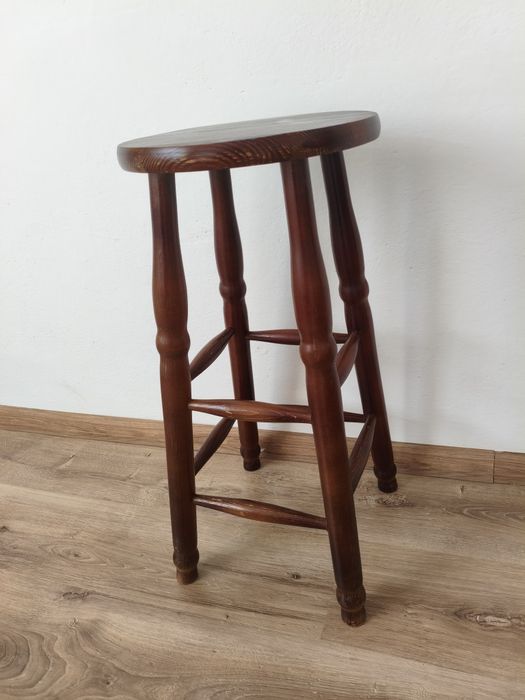 Taboret hoker kolor brązowy