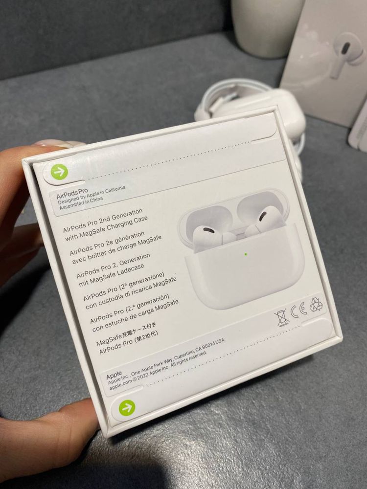 AirPods Pro 2 1:1 Преміальні, шумка, два мікрофони, топ комплектація