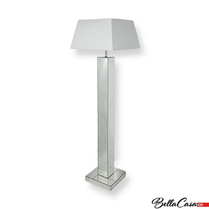 Lampa stojąca glamour dekorowana do salonu sypialni