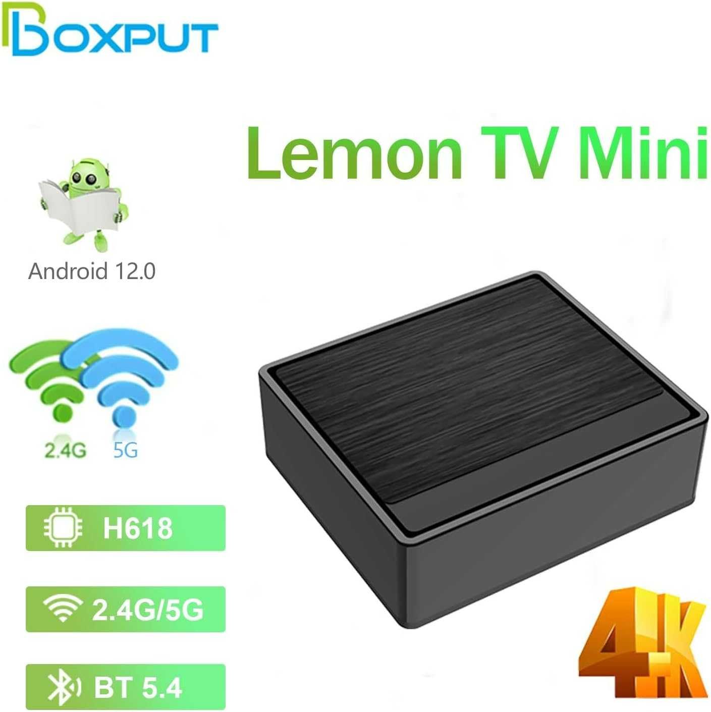 Lemon TV Mini Android TV Box, Android 12.0 TV Box, 2 GB RAM 16 GB ROM