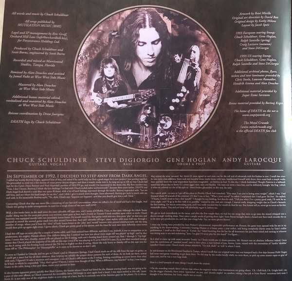 Death  ‎– Individual Thought Patterns - Milky Clear vinyl 2017