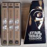Star Wars Trilogy e coleção Hitchcock em DVDs e VHS