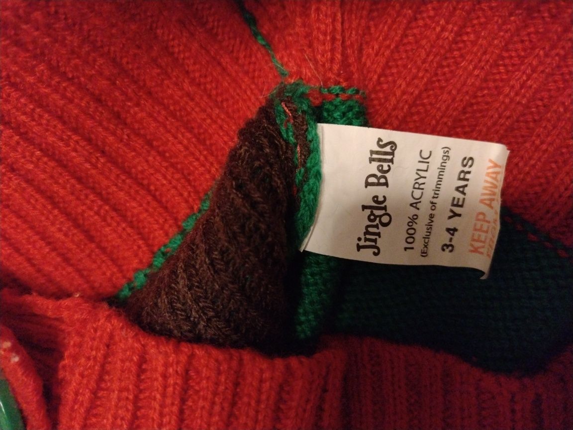 Sweterek święta 98/104 sweter Boże Narodzenie
