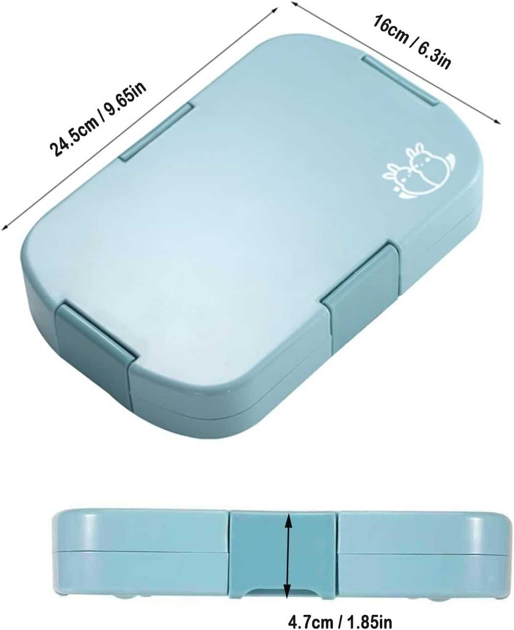 JOYZYAIYY Bento Box pudełko śniadaniowe dla dzieci z przegródkami-369