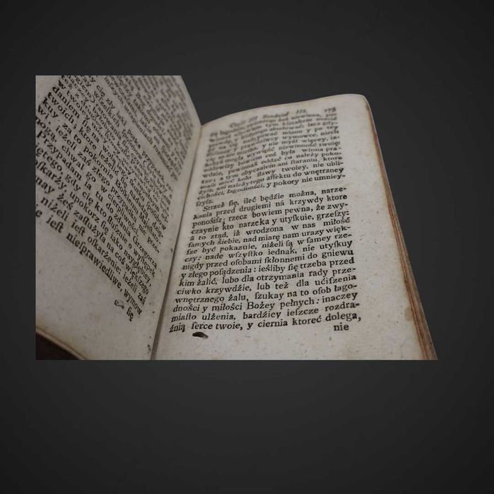 Starodruk z XVIII wieku Droga do życia pobożnego1769 Język polski LK