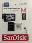 Sandisk High Endurance Karta Pamięci Microsd, 64 GB nowa