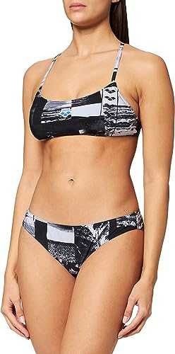 Arena 38 Bikini Icons Team Stripe Allover kostium strój kąpielowy