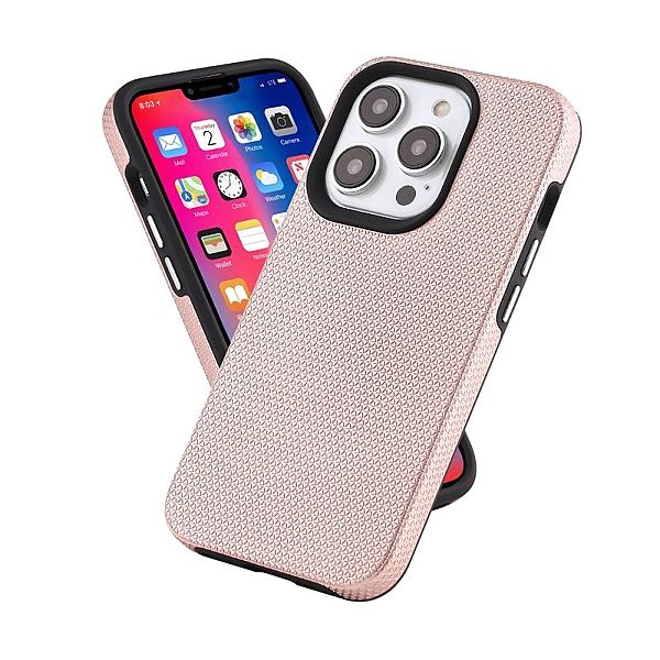 Etui Pancerne Eleganckie do iPhone 14 Pudrowy Róż