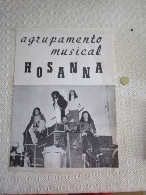 cartaz promocional anos 70 rock português Hosanna Hard Rock