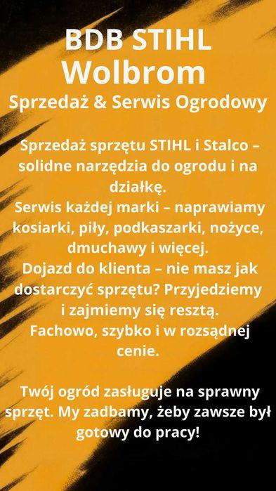 STIHL Wolbrom – Sprzedaż & Wypożyczalnia  &  Serwis