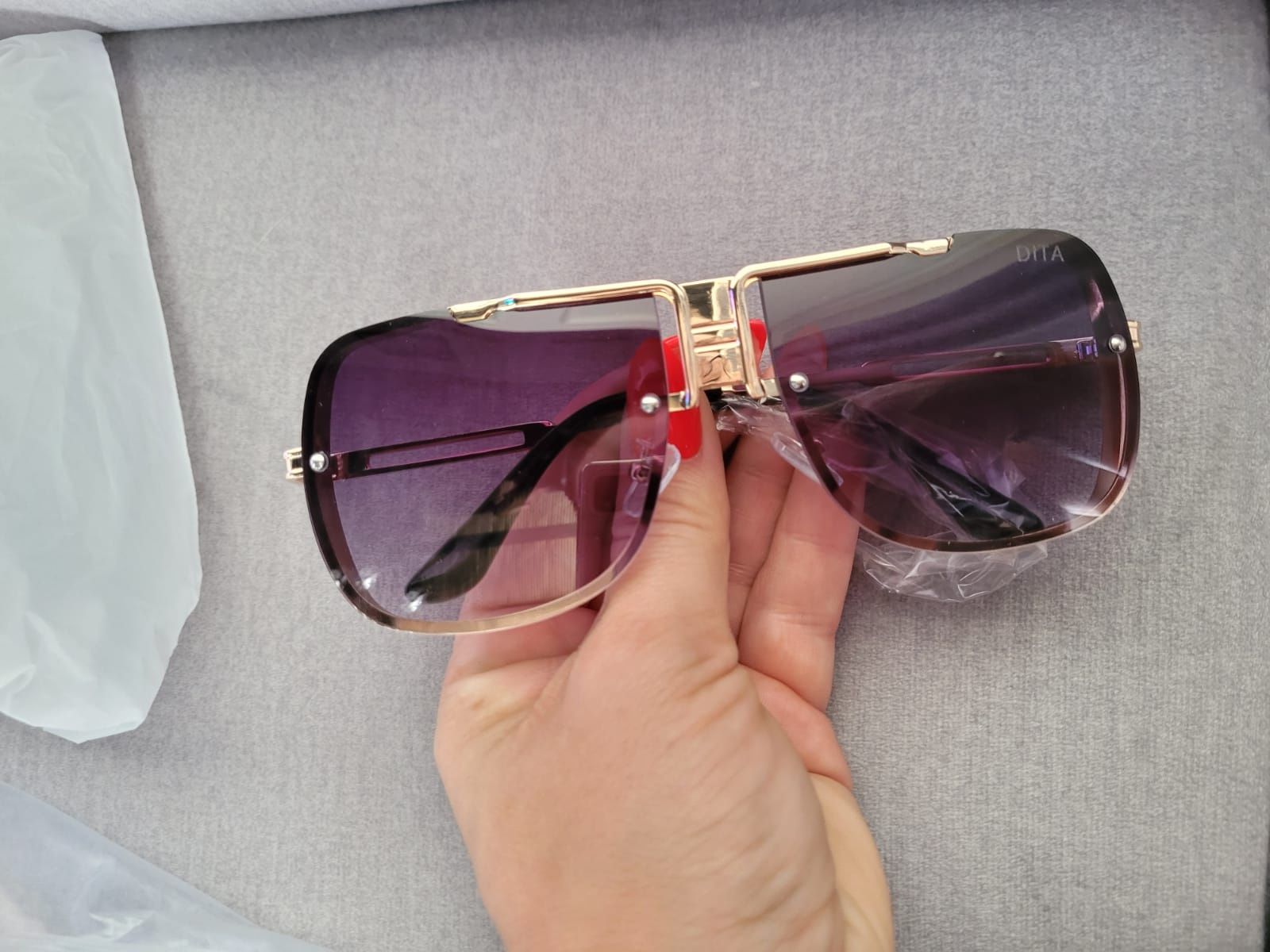 Okulary przeciwsłoneczne aviator pilotki szklane Dita