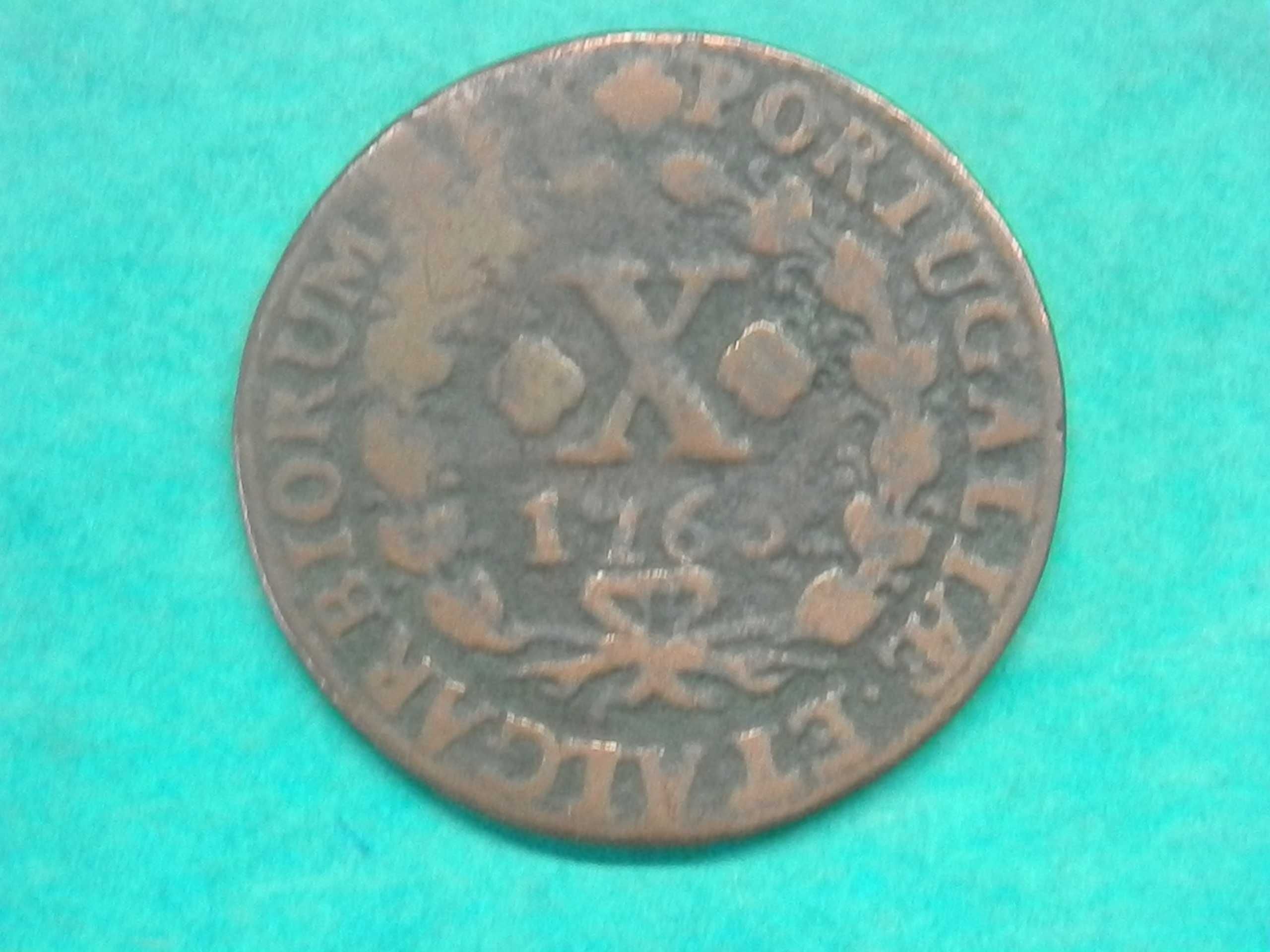 1098 - José I: X réis 1765 cobre, por 7,00