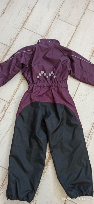 Śliwkowy kombinezon Alpine zimowy dziewczynka 6lat bdb