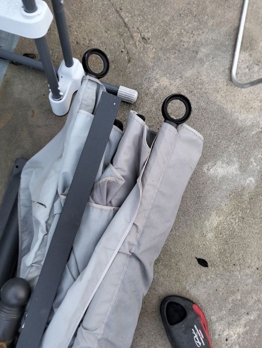 Pérgola desmanchada e amolada