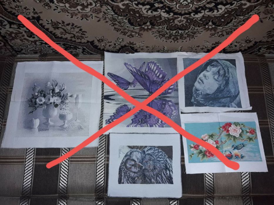 Вышивка крестиком, бисером, стразами, акрил. Обмен.