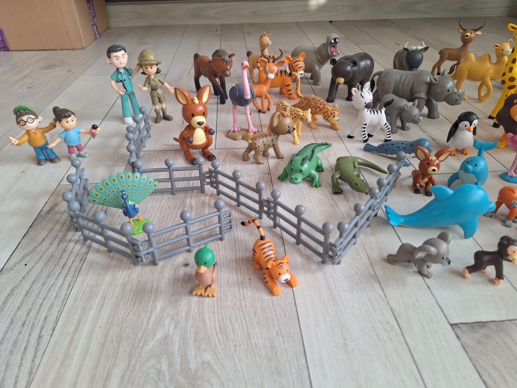 Zwierzęta z mojego zoo książki plus figurki