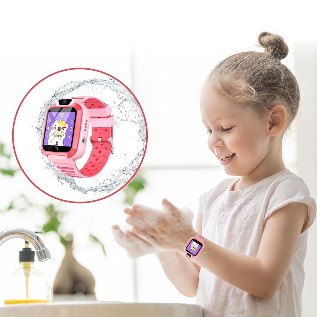 Inteligentny Zegarek Smartwatch Dla Dziecia GPS SOS SIM różowy j.pol