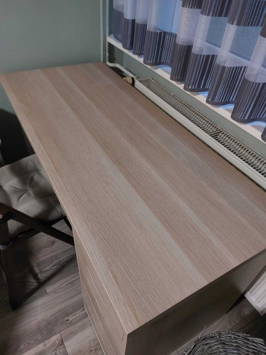 Biurko Lagkapten dąb Ikea jak nowe 140x60