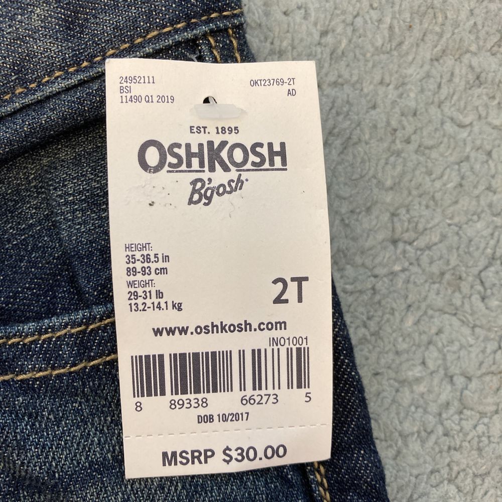 Nowe  jeansy 92cm, OshKosh