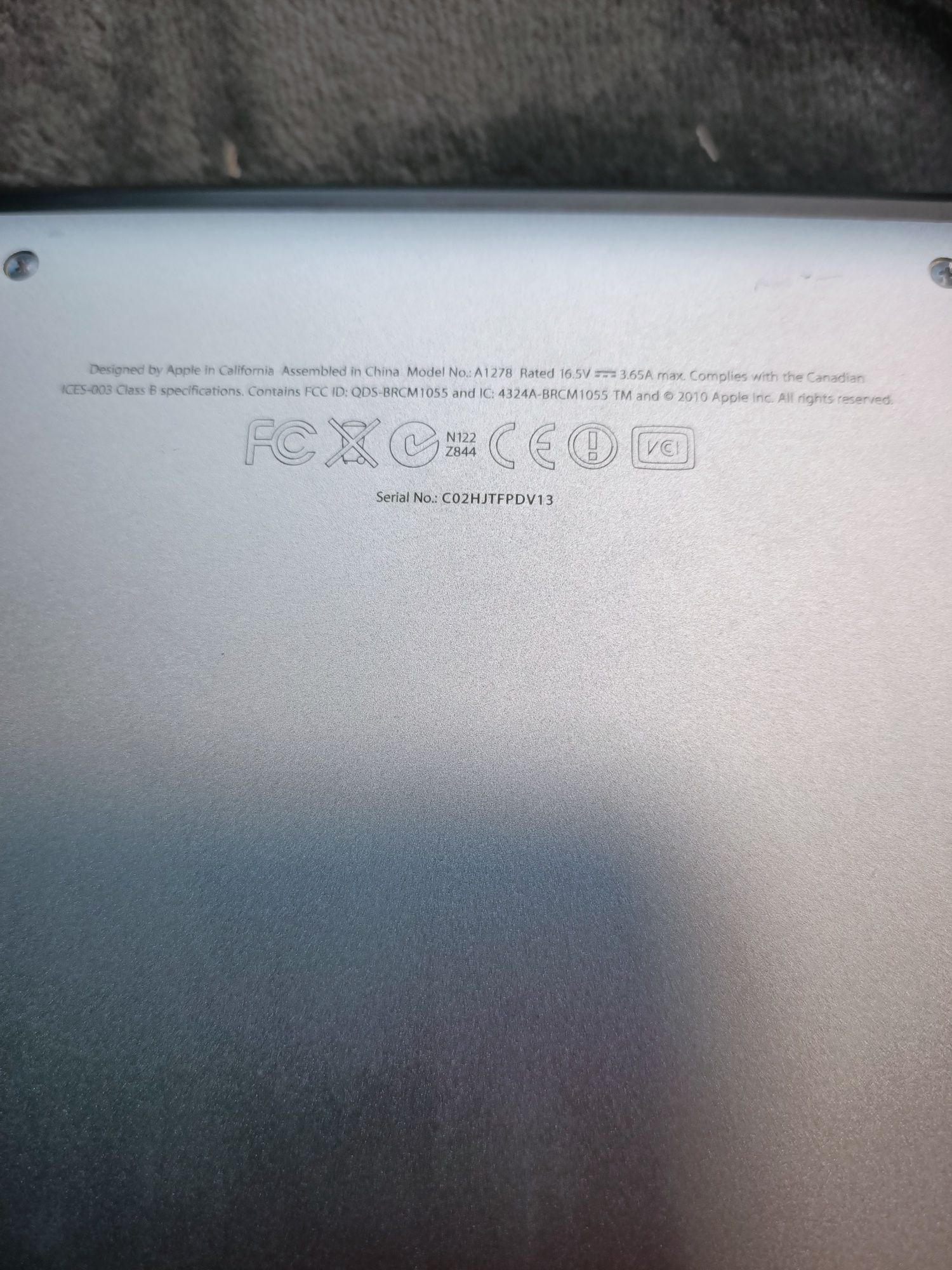 MacBook proA1278