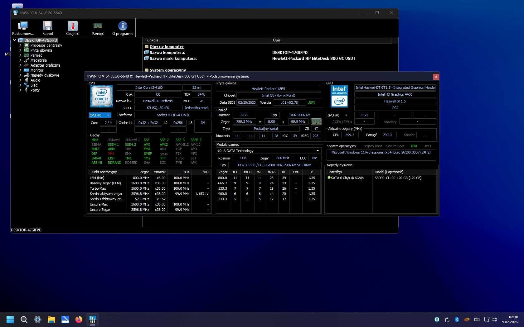 Hp Elitedesk 800 G1 Usdt I3 4160 8gb SSD Windows 11 + Atlas Os