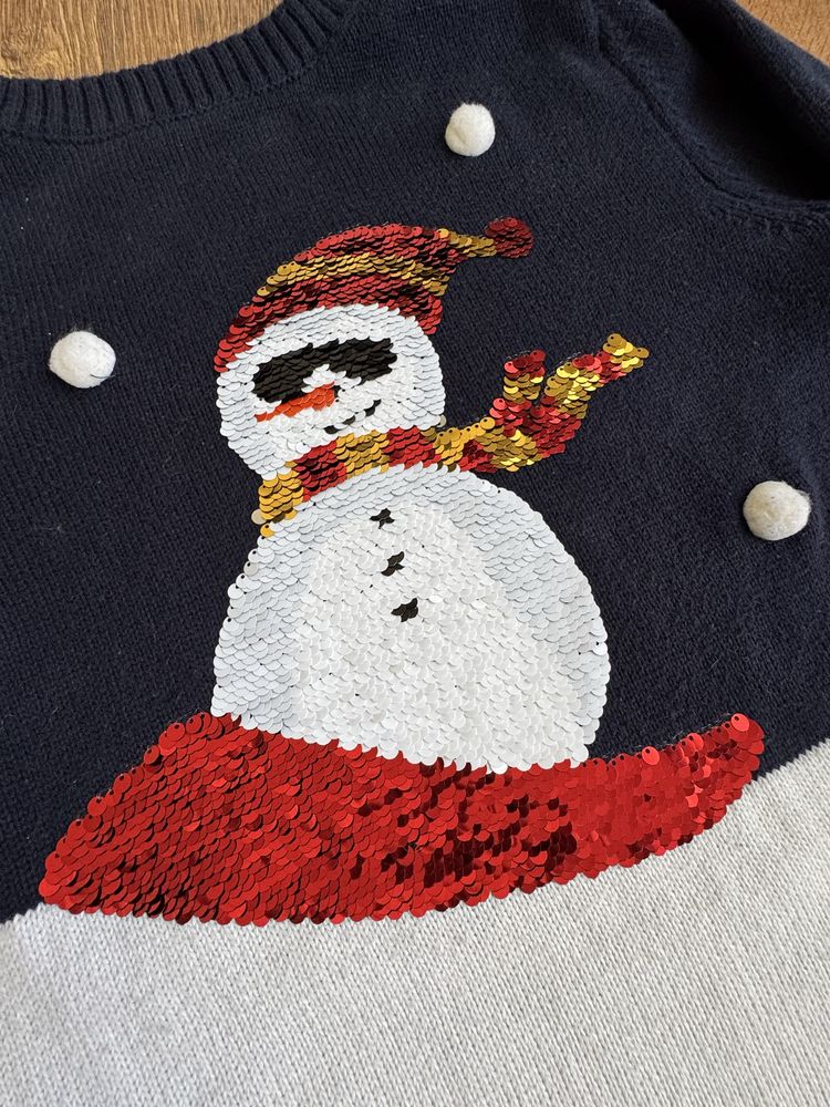 Sweter świąteczny 122/128 cm H&M