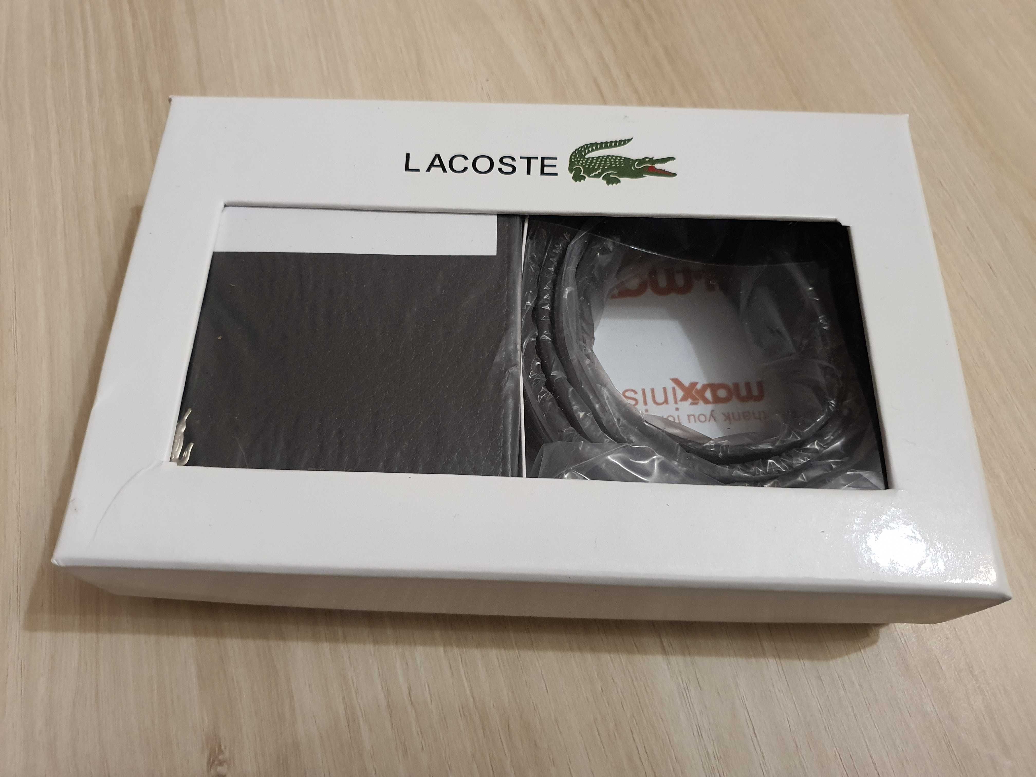 Набор подарочный: ремень и портмоне Lacoste