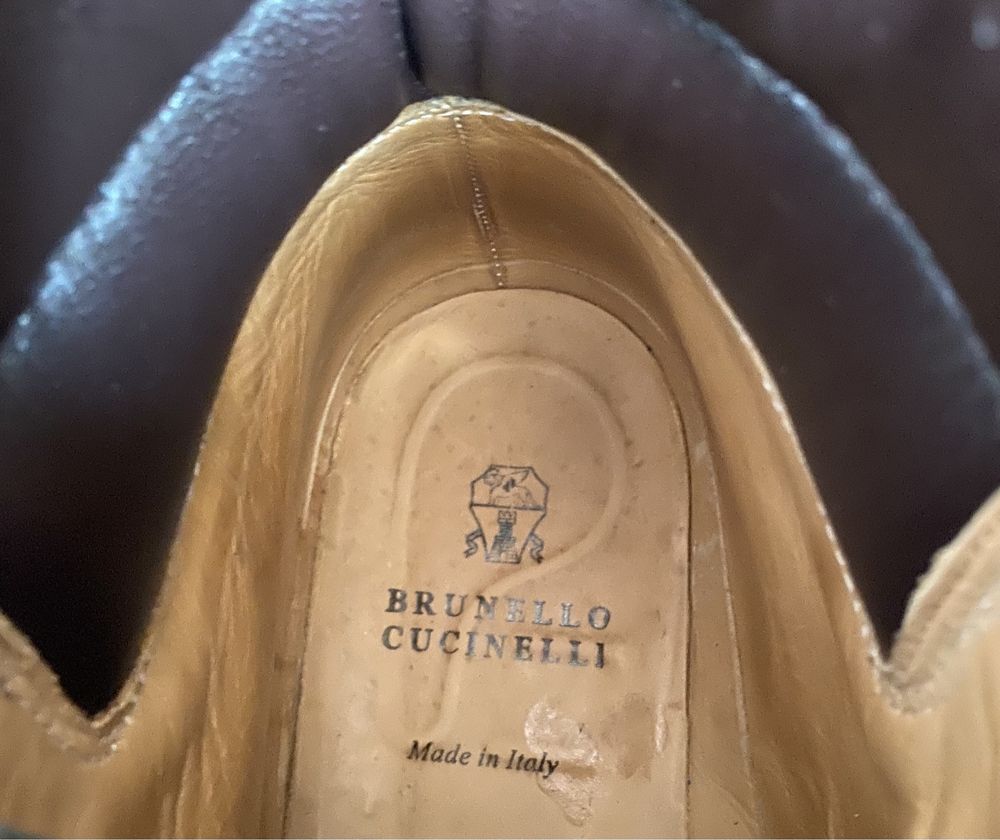 Ботинки кожаные Brunello CUCINELLI Размер 41 - 26,5 см