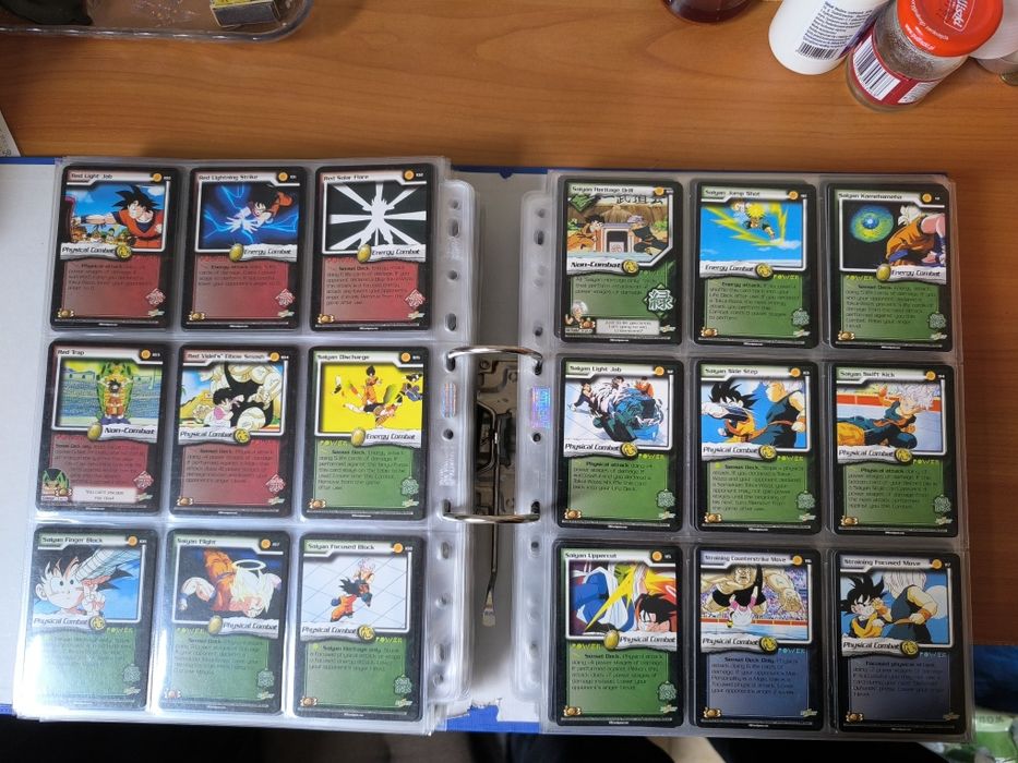 Karty Dragon Ball Z CCG SCORE niemal kompletna World Games saga 1-201