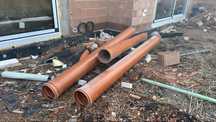 2 x rura kanalizacyjna PCV 250mm x 7,3mm x 3m